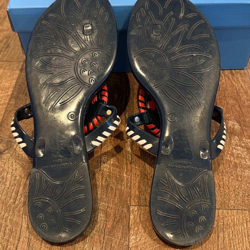 WOMENS JACK ROGEES SANDAL NAVY 9 - Picture 3 of 4